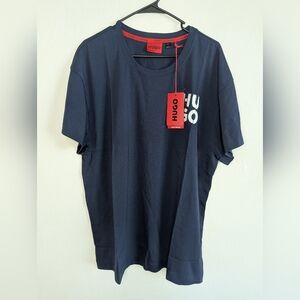 NWT HUGO Stacked Spray Logo T-shirt Men's Size XL